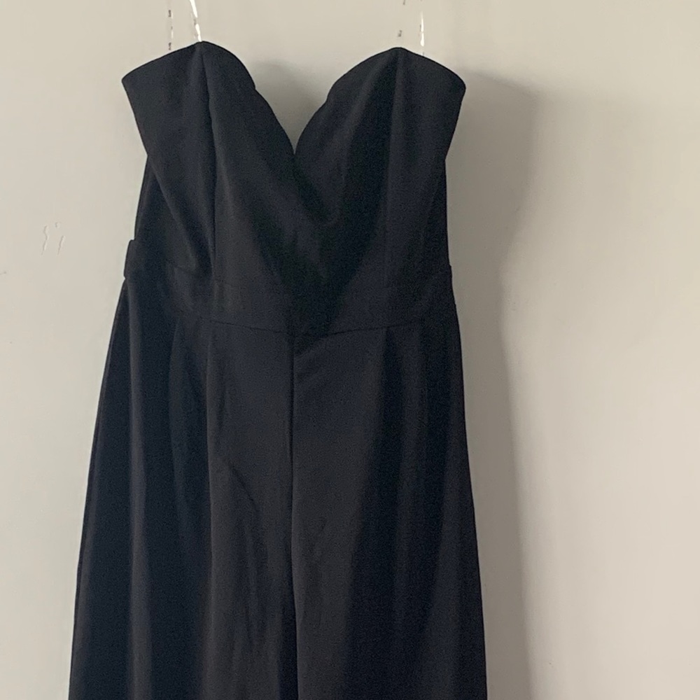 NWT Iris Basic Black Strapless Jumpsuit XL